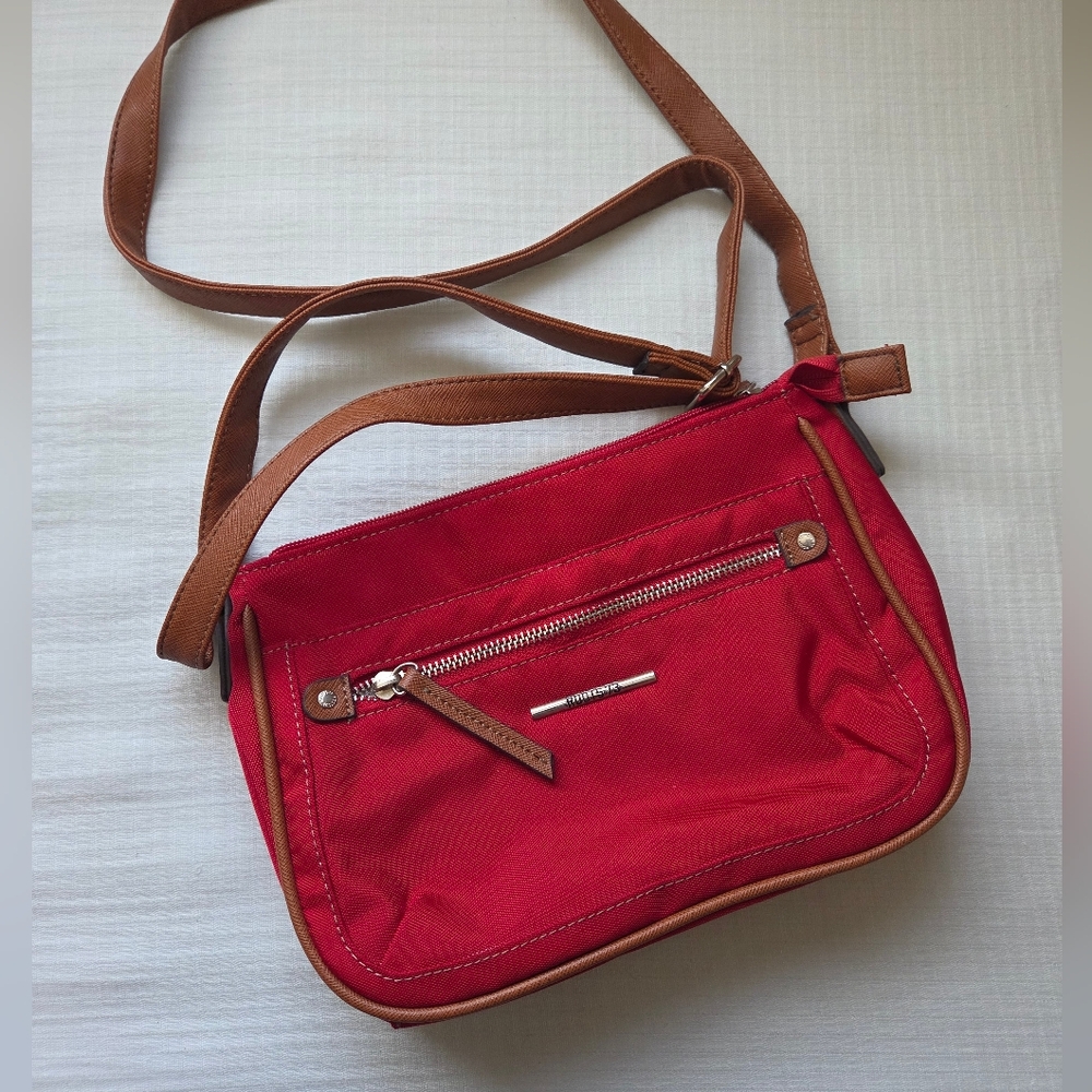Roots 73 Red and Tan Women's Crossbody Bag